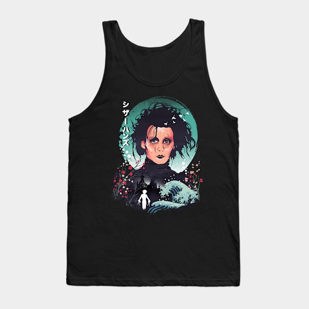 Ukiyo e Scissorhands Tank Top by DANDINGEROZZ